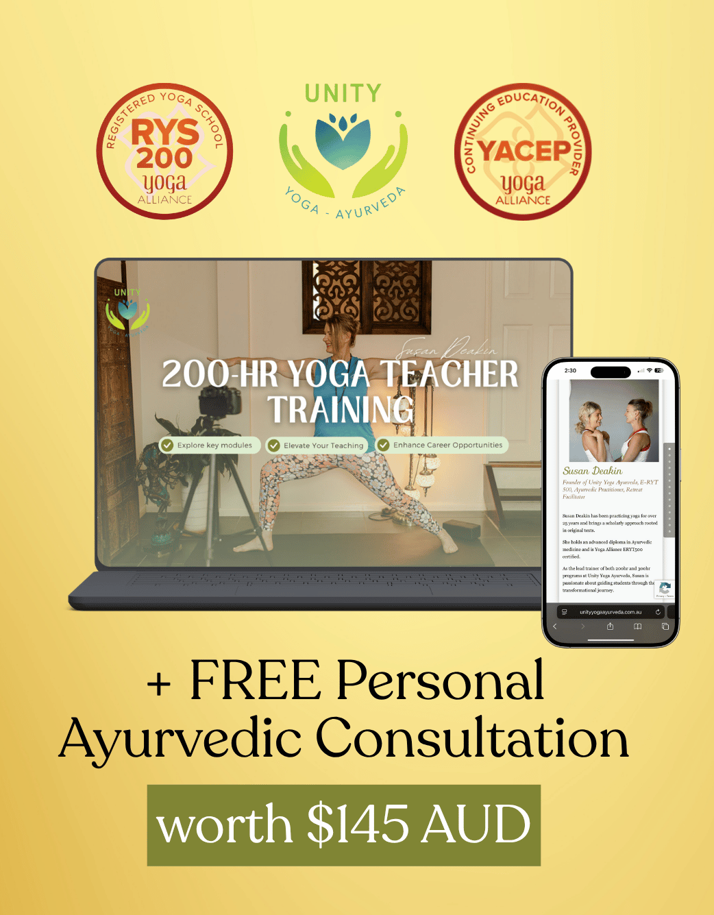 200 hour Yoga Teacher Training - Unity Yoga Ayurveda